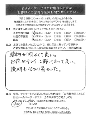 建物が明るくて良い。お花がキレイに飾ってあった。説明も分かり易かった。